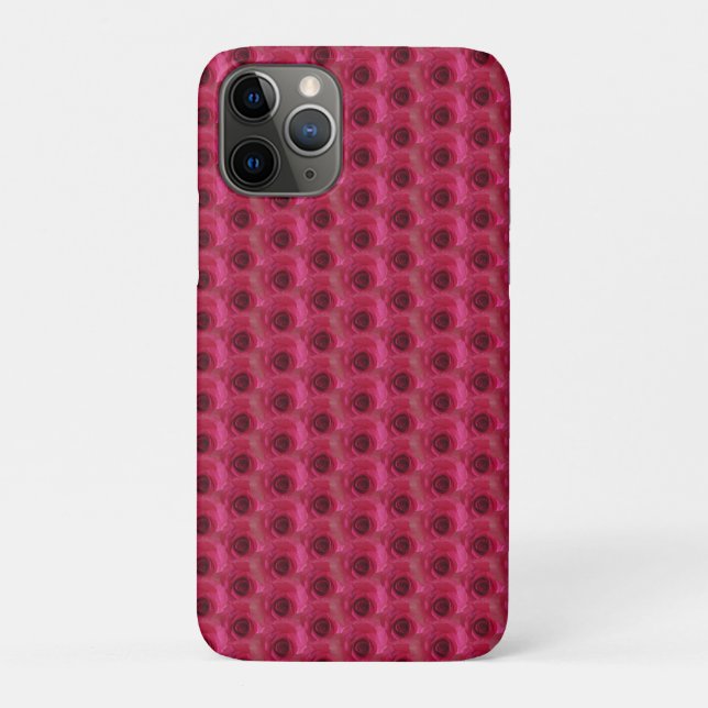 Funda De Case-Mate Para iPhone Rosas de Magenta (Reverso)