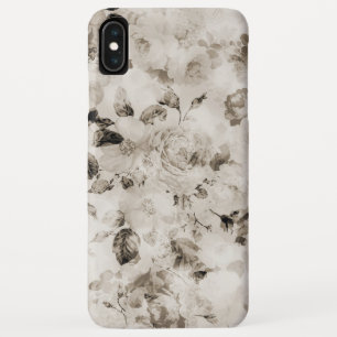 Funda Para iPhone XS Max Rosas de marfil grises blancos elegantes del