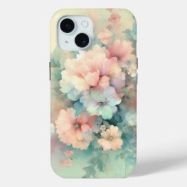 Funda Para iPhone 15 Rosas de Pastel Vintages