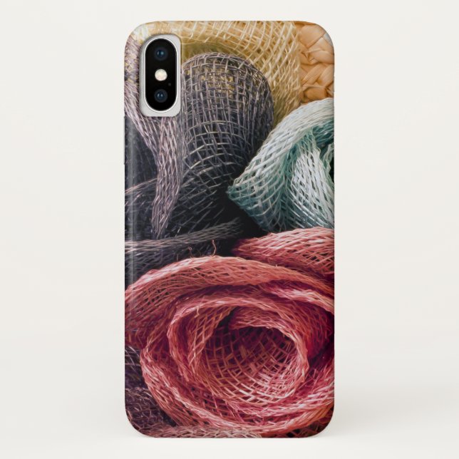 Funda De Case-Mate Para iPhone Rosas de Raffia (Reverso)