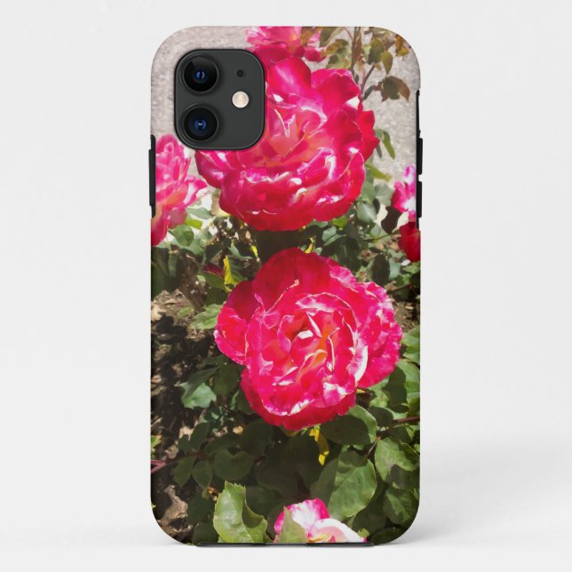Funda De Case-Mate Para iPhone Rosas del Jardín Rojo (Reverso)