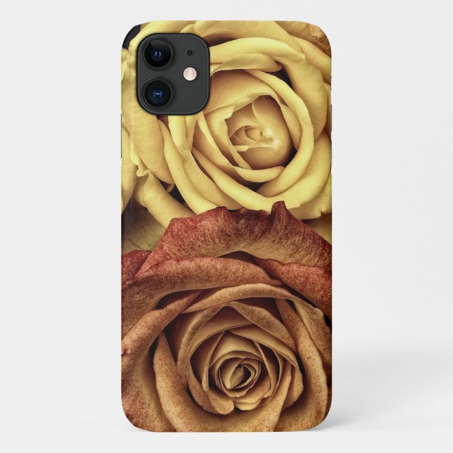 Funda De Case-Mate Para iPhone Rosas del otoño (Reverso)