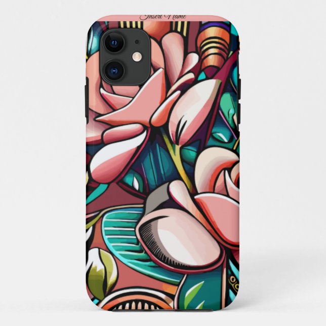 Funda De Case-Mate Para iPhone Rosas dobles: Un Espectacular Arreglo Floral (Reverso)