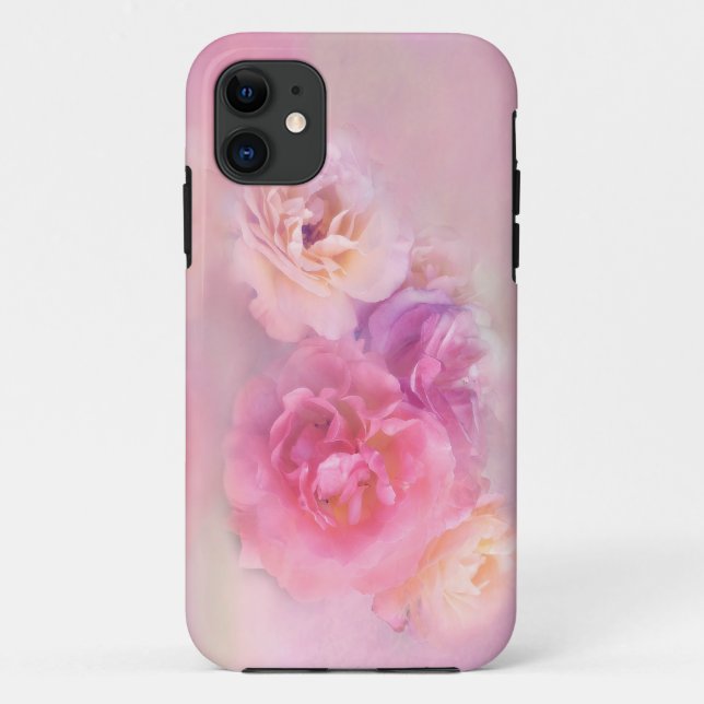 Funda De Case-Mate Para iPhone Rosas Dreamy Pastel (Reverso)