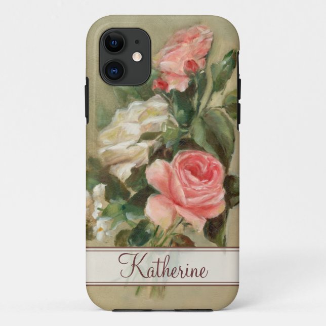 Funda De Case-Mate Para iPhone Rosas elegantes lamentables (Reverso)