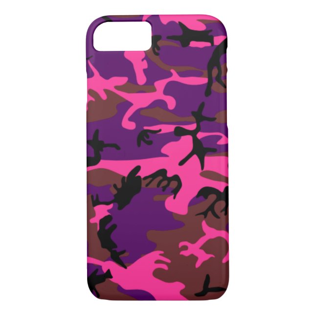 Funda De Case-Mate Para iPhone Rosas fuertes Camo (Reverso)