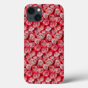 Funda Para iPhone 13 Rosas hermosos en un ramo de flores rosadas y roja