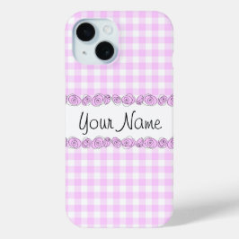 title_seo2 Rosas Lilac Comprobar el estuche para iPhone 'Name