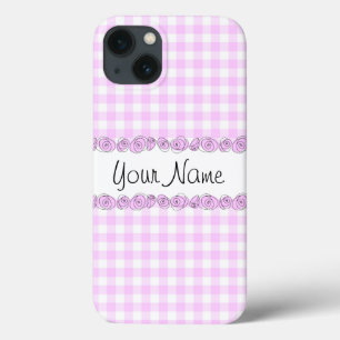Funda Para iPhone 13 Rosas Lilac 'Nombre' chequear el caso del iPhone v