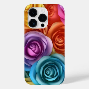 Funda Para iPhone 14 Pro De Case-Mate rosas multicolores 3D