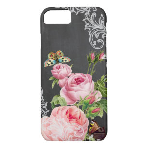 Funda Para iPhone 8/7 rosas PixDezines de pizarra o cosecha