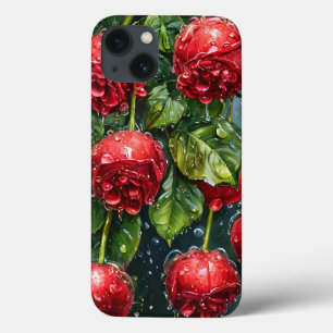 Funda Para iPhone 13 Rosas rojas