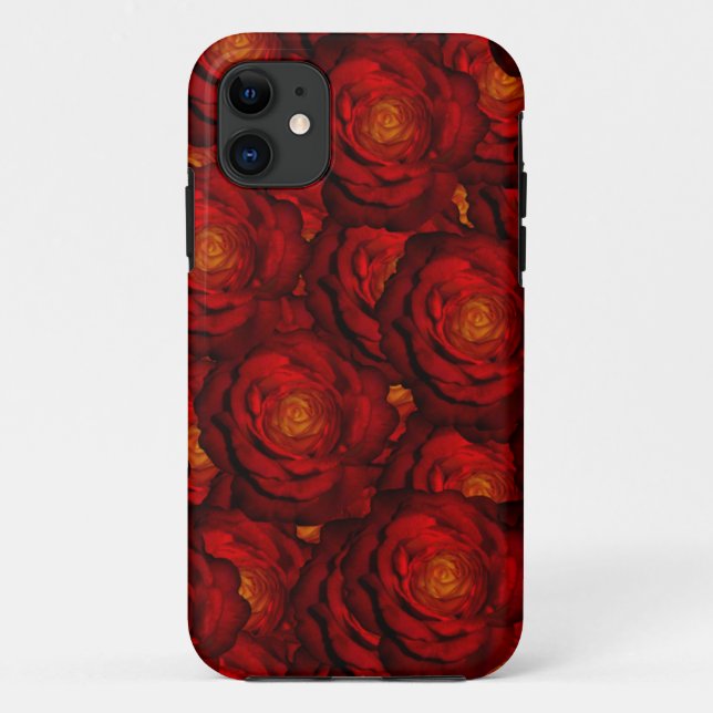 Funda De Case-Mate Para iPhone Rosas rojas de sangre (Reverso)