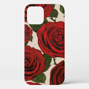 Funda Para iPhone 12 Rosas rojas. El fondo floral sin remedio.