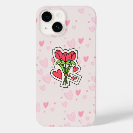 FUNDA PARA iPhone 14 DE Case-Mate ROSAS ROJAS EN EL CASO DE TU TELÉFONO