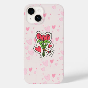 FUNDA PARA iPhone 14 DE Case-Mate ROSAS ROJAS EN EL CASO DE TU TELÉFONO