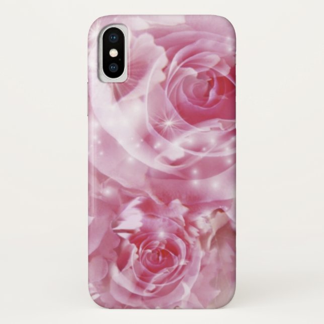 Funda De Case-Mate Para iPhone Rosas rosa blandas (Reverso)