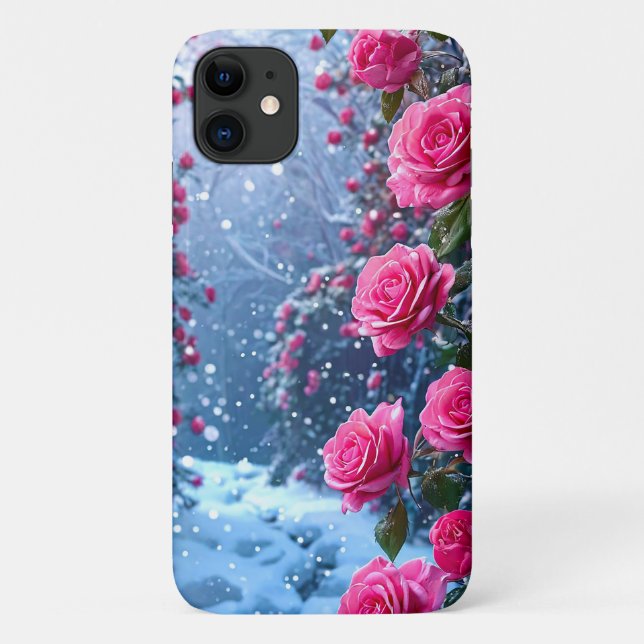 Funda De Case-Mate Para iPhone Rosas rosadas (Reverso)