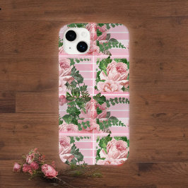 Funda Para iPhone 14 Plus De Case-Mate Rosas rosadas en el patrón gráfico gradiente rosad