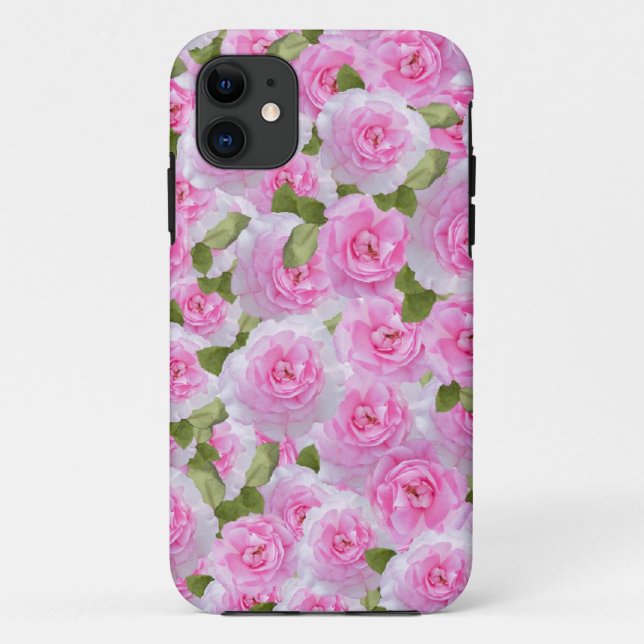 Funda De Case-Mate Para iPhone Rosas rosas rosas (Reverso)