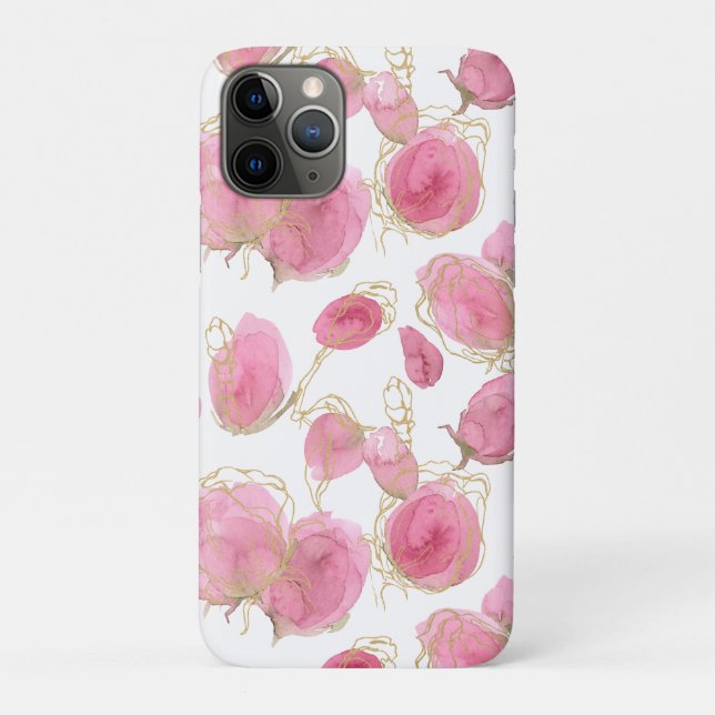 Funda De Case-Mate Para iPhone Rosas rosas rosas (Reverso)