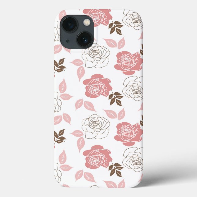 Funda De Case-Mate Para iPhone Rosas rosas rosas (Reverso)