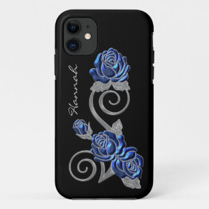 Funda Para iPhone 11 Rosas Royal Blue