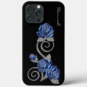 Funda Para iPhone 13 Pro Max Rosas Royal Blue