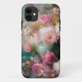 Funda Para iPhone 11 Rosas Vintage De Acuarela Pintados En Todos Los Co