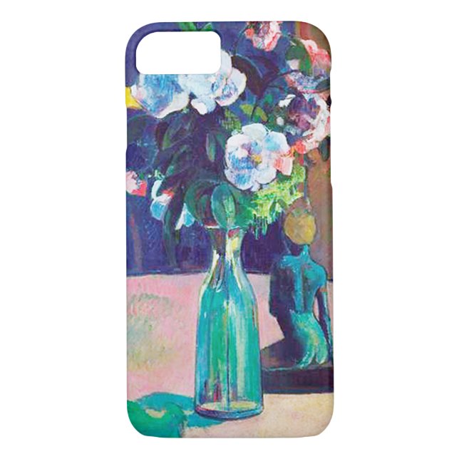 Funda De Case-Mate Para iPhone Rosas y estatuilla, Gauguin (Reverso)