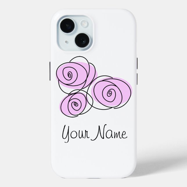 Funda De Case-Mate Para iPhone Rose Bouquet Lilac estuche para iPhone (Reverso )