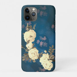 Funda Para iPhone 11 Pro Roses blancos fondo gótico
