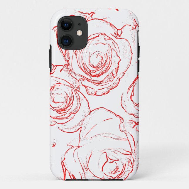 Funda De Case-Mate Para iPhone Roses rojos (Reverso)
