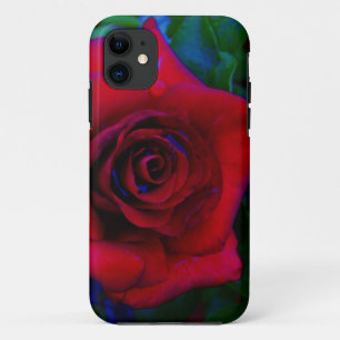 Funda Para iPhone 11 Roses rojos con tonos azules