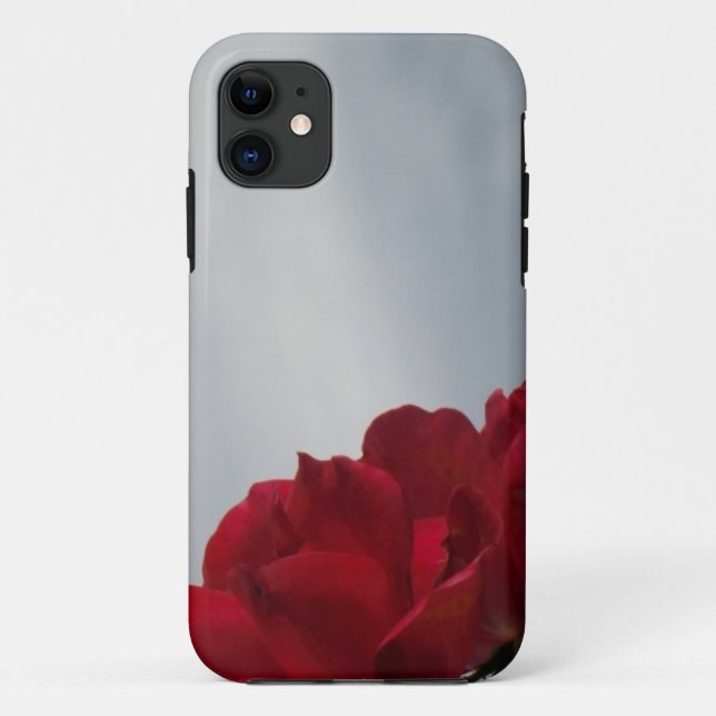 Funda De Case-Mate Para iPhone Roses rojos contra un brillante cielo azul (Reverso)