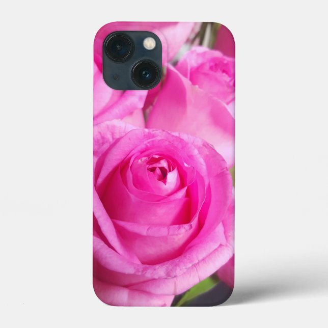 Funda De Case-Mate Para iPhone Roses rosadas vibrantes (Reverso )