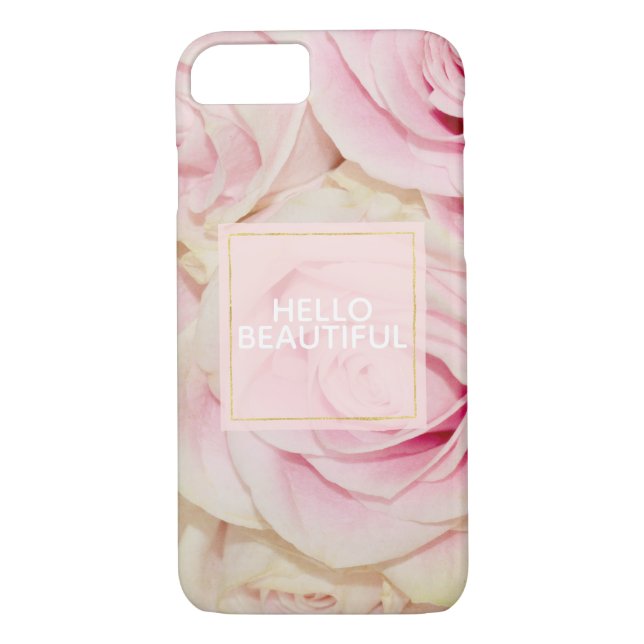 Funda De Case-Mate Para iPhone Roses rosados de bonito (Reverso)