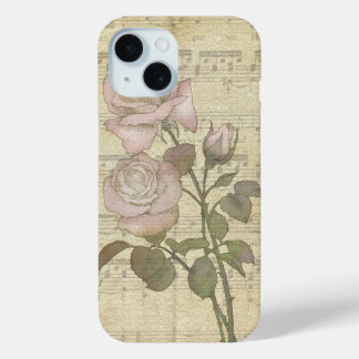 title_seo2 Roses rosados vintage y puntuación musical