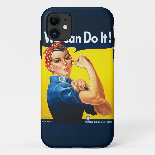 Funda De Case-Mate Para iPhone ¡Rosie el remachador "podemos hacerlo! " (Reverso)