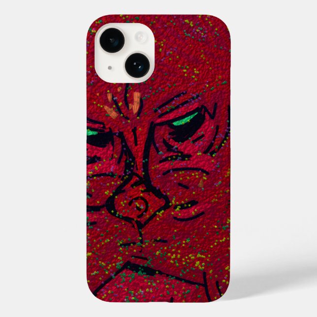 Funda De Case-Mate Para iPhone Rostro de una llama (Reverso )