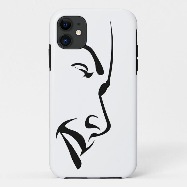 Funda De Case-Mate Para iPhone Rostro de una Mujer (Reverso)