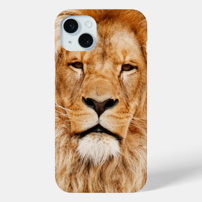 Funda De Case-Mate Para iPhone Rostro del León (Reverso )