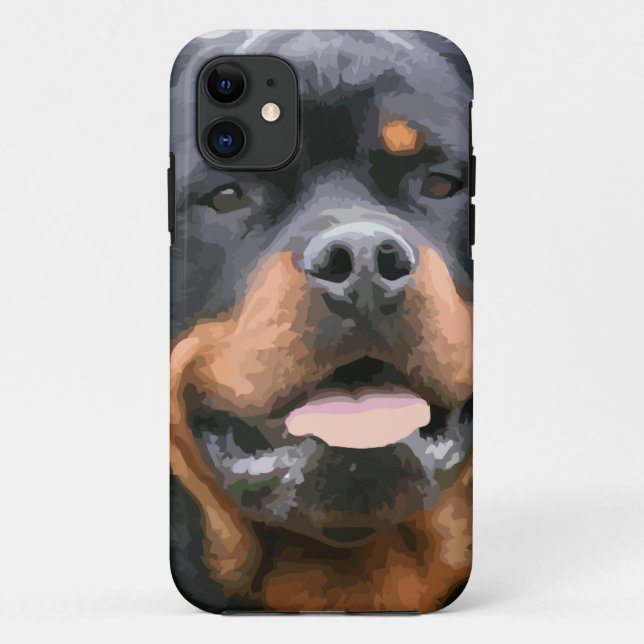 Funda De Case-Mate Para iPhone rottweiler (Reverso)