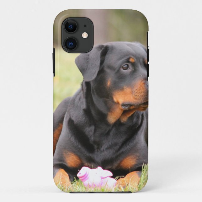 Funda De Case-Mate Para iPhone Rottweiler Dog (Reverso)