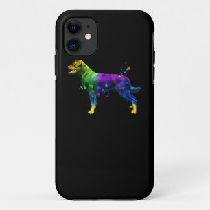 Funda Para iPhone 11 Rottweiler Face Watercolor Paintar Rottweiler