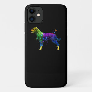Funda Para iPhone 11 Rottweiler Face Watercolor Paintar Rottweiler