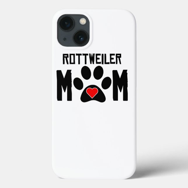 Funda De Case-Mate Para iPhone Rottweiler Mom (Reverso)