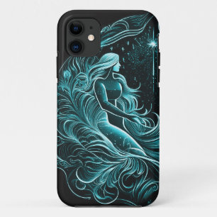 Funda Para iPhone 11 Rótulo Aquarius Zodiac