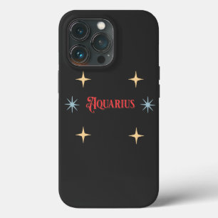 Funda Para iPhone 13 Pro Rótulo Astrológico Aquarius