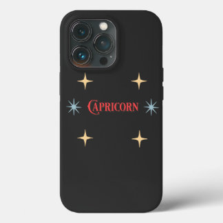 Funda Para iPhone 13 Pro Rótulo Astrológico Capricornio